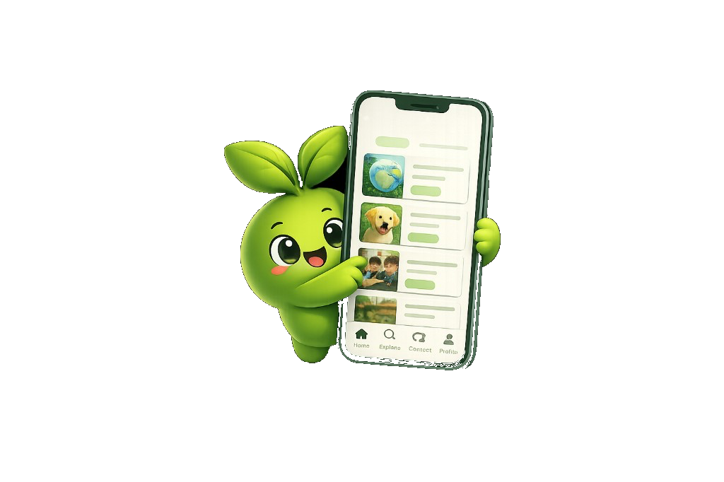 Causling mascot holding a phone with the monthly causes ranking